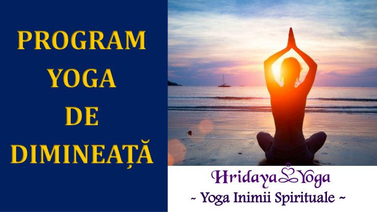 Program Yoga de dimineață, online, 13 iunie