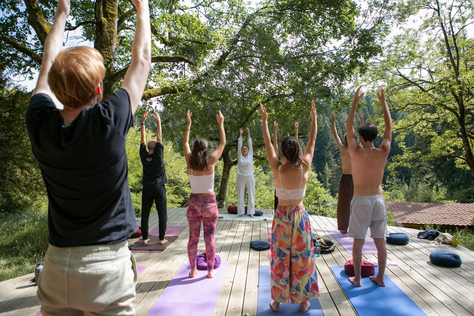 Hridaya Hatha Yoga în aer liber, la Sânpetru